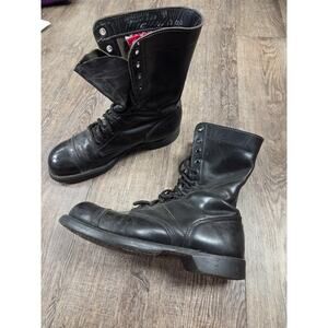 Corcoran USA Mens 8.5 D Military Airborne Jumpboots Black Vintage Combat Boots